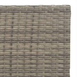 Berkfield Home Beautiful 3 Piece Folding Bistro Set Grey Poly Rattan - thumbnail 9