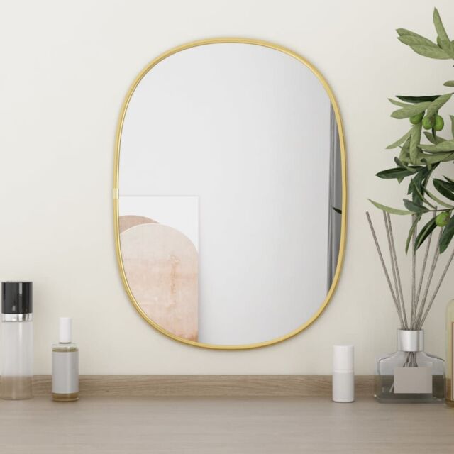 Berkfield Home Wall Mirror Gold 40x30 cm - image 1