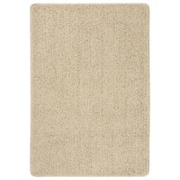 Berkfield Home Shaggy Rug Cream 160x230 cm Anti Slip in Beige - Size: 100 cm diameter - thumbnail 2