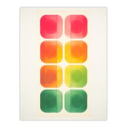 "Artery8 Wall Art Print Mixed Signals Traffic Lights Abstract Geometric Minimalist Poster - Size: W12"" x H16""" - thumbnail 1