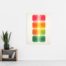 "Artery8 Wall Art Print Mixed Signals Traffic Lights Abstract Geometric Minimalist Poster - Size: W12"" x H16""" - thumbnail 4