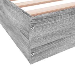 Berkfield Home Bed Frame without Mattress Grey Sonoma 100x200 cm Engineered Wood - thumbnail 8