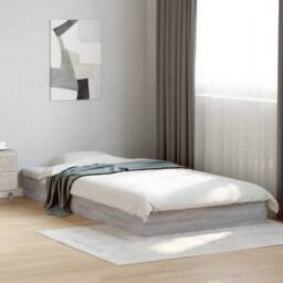 Berkfield Home Bed Frame without Mattress Grey Sonoma 100x200 cm Engineered Wood - thumbnail 2