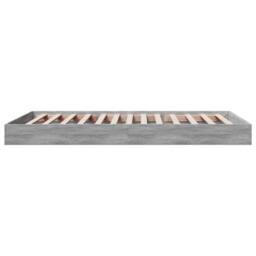 Berkfield Home Bed Frame without Mattress Grey Sonoma 100x200 cm Engineered Wood - thumbnail 5