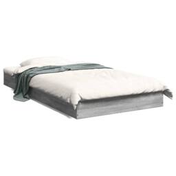 Berkfield Home Bed Frame without Mattress Grey Sonoma 100x200 cm Engineered Wood - thumbnail 1