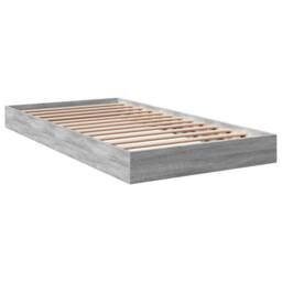 Berkfield Home Bed Frame without Mattress Grey Sonoma 100x200 cm Engineered Wood - thumbnail 6
