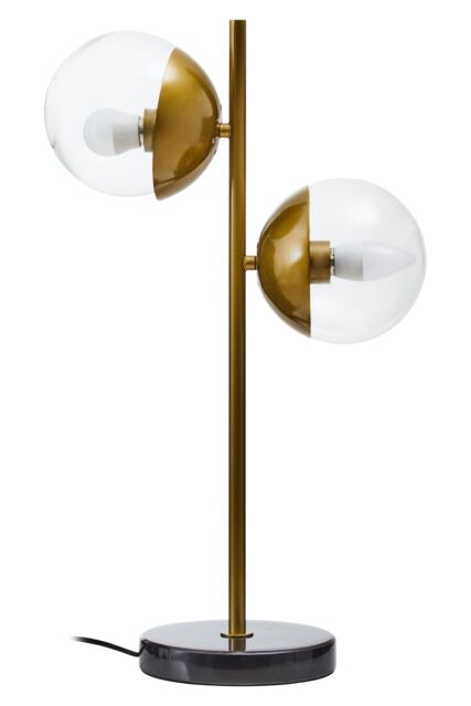 Orsina Handcrafted Large Table Lamp With Black Marble Base, Minimalist Design Desk Lamp, Versatile Lamp On A Table in Gold - image 1