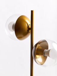 Orsina Handcrafted Large Table Lamp With Black Marble Base, Minimalist Design Desk Lamp, Versatile Lamp On A Table in Gold - thumbnail 5