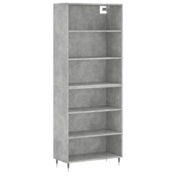 Berkfield Home Highboard Concrete Grey 69.5x32.5x180 cm Engineered Wood - thumbnail 2