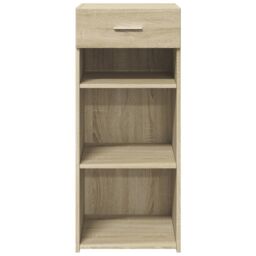 Berkfield Home Sideboard Sonoma Oak 40x42.5x93 cm Engineered Wood in Brown - thumbnail 4