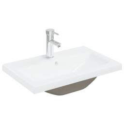 Berkfield Home 3 Piece Bathroom Furniture Set Concrete Grey Engineered Wood - thumbnail 5