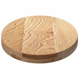 Berkfield Home Table Top 80x40x4 cm Solid Wood Oak Oval in Brown - Size: 80 x 40 x 4 cm - thumbnail 6