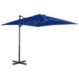 Berkfield Home Cantilever Umbrella with Aluminium Pole Azure Blue 250x250 cm - thumbnail 2
