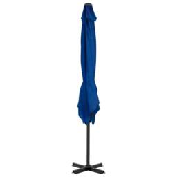 Berkfield Home Cantilever Umbrella with Aluminium Pole Azure Blue 250x250 cm - thumbnail 3