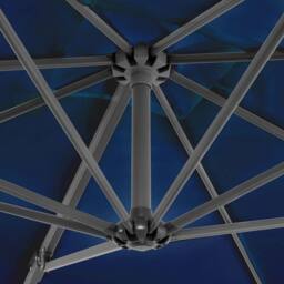 Berkfield Home Cantilever Umbrella with Aluminium Pole Azure Blue 250x250 cm - thumbnail 5