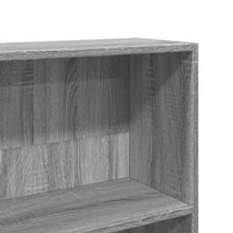 Berkfield Home Bookcase Grey Sonoma 80x24x143 cm Engineered Wood - Size: 80 x 24 x 143 cm - thumbnail 7