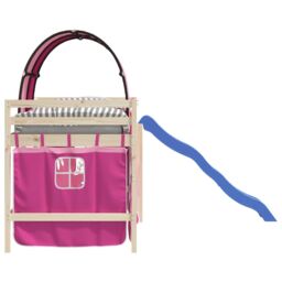 Berkfield Home Curtains for Loft Bed with Tunnel Pink Polyester - thumbnail 6