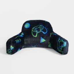 OHS Gaming Cushion Bed Pillow Reading Gamer Support Arms Lumbar Chair in Green - thumbnail 5