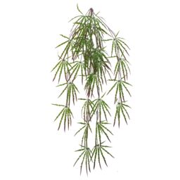Leaf Pack of 12 x 100cm Artificial Hanging Acer Spider Plant in Green - Size: 12 x 100 cm - thumbnail 2