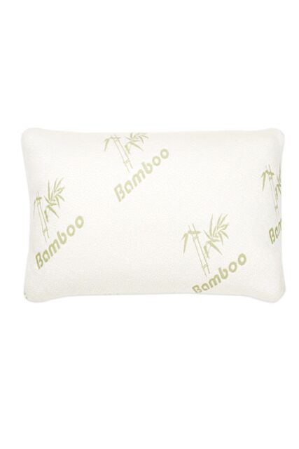 Ezysleep Medium Support Bamboo Memory Foam Single Pillow in White - image 1