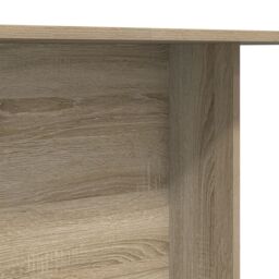 Berkfield Home Dining Table Sonoma Oak 110x60x75 cm Engineered Wood in Beige - Size: 110 x 60 x 75 cm - thumbnail 8