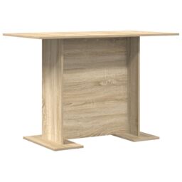 Berkfield Home Dining Table Sonoma Oak 110x60x75 cm Engineered Wood in Beige - Size: 110 x 60 x 75 cm - thumbnail 2