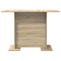 Berkfield Home Dining Table Sonoma Oak 110x60x75 cm Engineered Wood in Beige - Size: 110 x 60 x 75 cm - thumbnail 5