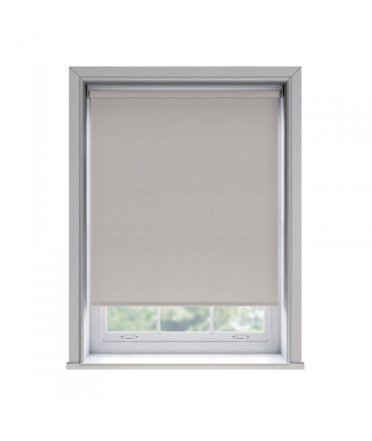New Edge Blinds No Drill Mink Thermal Blackout Roller Blind 170cm Drop in Light Brown - Size: 90 cm - image 1