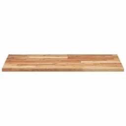 Berkfield Home Bathroom Vanity Top Oil Finished 80x50x2 cm Solid Wood Acacia in Brown - Size: 80 x 50 x 2 cm - thumbnail 3