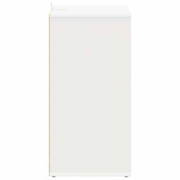 Berkfield Home Shoe Cabinet White 60x35x70 cm Engineered Wood - Size: 60 x 35 x 70 cm - thumbnail 7
