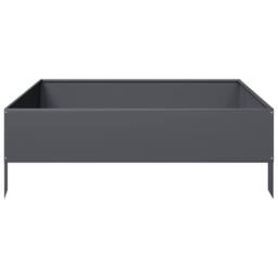 Berkfield Home Garden Raised Bed Anthracite 100x100x33.5 cm Steel in Grey - thumbnail 5