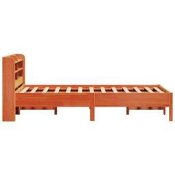 Berkfield Home Bed Frame without Mattress Wax Brown 100x200 cm Solid Wood Pine - thumbnail 5