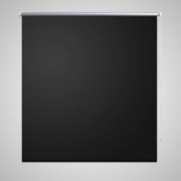 Berkfield Home Roller Blind Blackout 120 x 175 cm Black