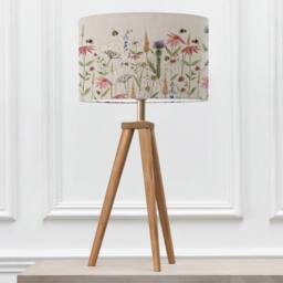 Voyage Maison Aratus Tripod Lamp with Hermione Eva Lampshade in Off-White - thumbnail 1