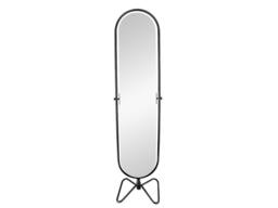 Vente-unique Freestanding Metal Swivel Mirror - L40 X H169 Cm - Black - ASATU - thumbnail 4