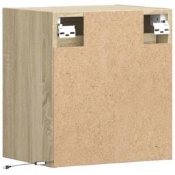 Berkfield Home TV Wall Cabinets with LED Lights 2 pcs Sonoma Oak 41x31x45 cm in Light Tan - Size: 41 x 31 x 45 cm - thumbnail 8