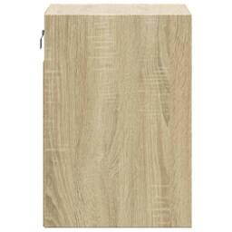 Berkfield Home TV Wall Cabinets with LED Lights 2 pcs Sonoma Oak 41x31x45 cm in Light Tan - Size: 41 x 31 x 45 cm - thumbnail 7