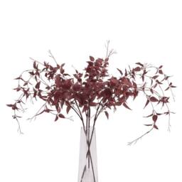 Lemon Pavilion Furniture and Decor Artificial Flower (Single Stem), Plastic, L52 x W52 x H88 cm, Burgundy - thumbnail 5