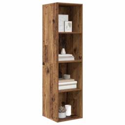 Berkfield Home TV Cabinet Old wood 37 x 37 x 142.5 cm Engineered wood in Brown - thumbnail 1