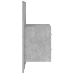 Berkfield Home Bed Headboard with Cabinets Concrete Grey Engineered Wood - thumbnail 5