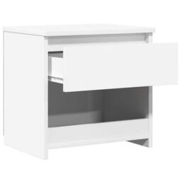 Berkfield Home Bedside Cabinet High Gloss White 40x30x39 cm Engineered Wood - Size: 40 x 30 x 39 cm - thumbnail 8