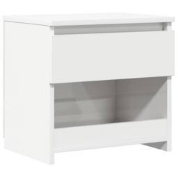 Berkfield Home Bedside Cabinet High Gloss White 40x30x39 cm Engineered Wood - Size: 40 x 30 x 39 cm - thumbnail 1