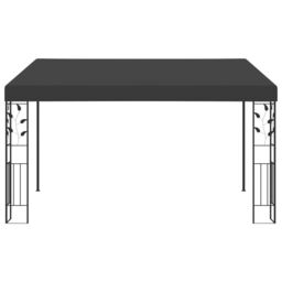 Berkfield Home Wall-mounted Gazebo 4x3x2.5 m Anthracite in Black - thumbnail 2