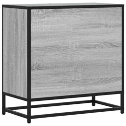 Berkfield Home Bedside Cabinet Grey Sonoma 60x31x60 cm Engineered Wood & Metal - Size: 60 x 31 x 60 cm - thumbnail 7