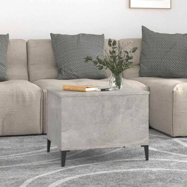 Berkfield Home Decorative Coffee Table Concrete Grey 60x44.5x45 cm Engineered Wood - image 1