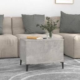 Berkfield Home Decorative Coffee Table Concrete Grey 60x44.5x45 cm Engineered Wood - thumbnail 1