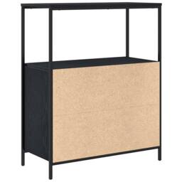 Berkfield Home Durable Bathroom Cabinet with Shelves Black Oak 76.5x35x95 cm - thumbnail 8
