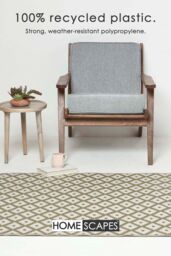 Homescapes Luxury Outdoor Rug Waterproof Reversible, Green May Geometric in Olive - Size: 120 cm x 180 cm - thumbnail 3