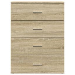 Berkfield Home Sideboard Sonoma Oak 60x39x80 cm Engineered Wood in Brown - Size: 60 x 39 x 80 cm - thumbnail 5
