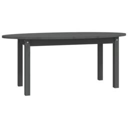 Berkfield Home Beautiful Coffee Table Grey 110x55x45 cm Solid Wood Pine - Size: 110 x 55 x 45 cm - thumbnail 3